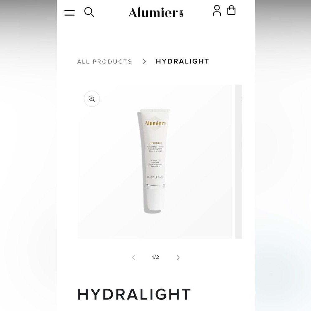 ALUMIER MD Hydralight Anti-Aging Moisturizer
